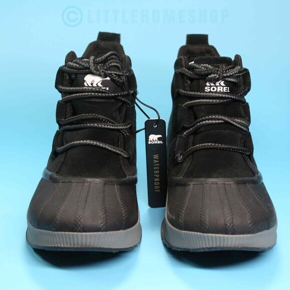 NWT! Sorel Out N About III Classic WP Bootie in Black, Grill, Size 6.5 - Picture 4 of 8